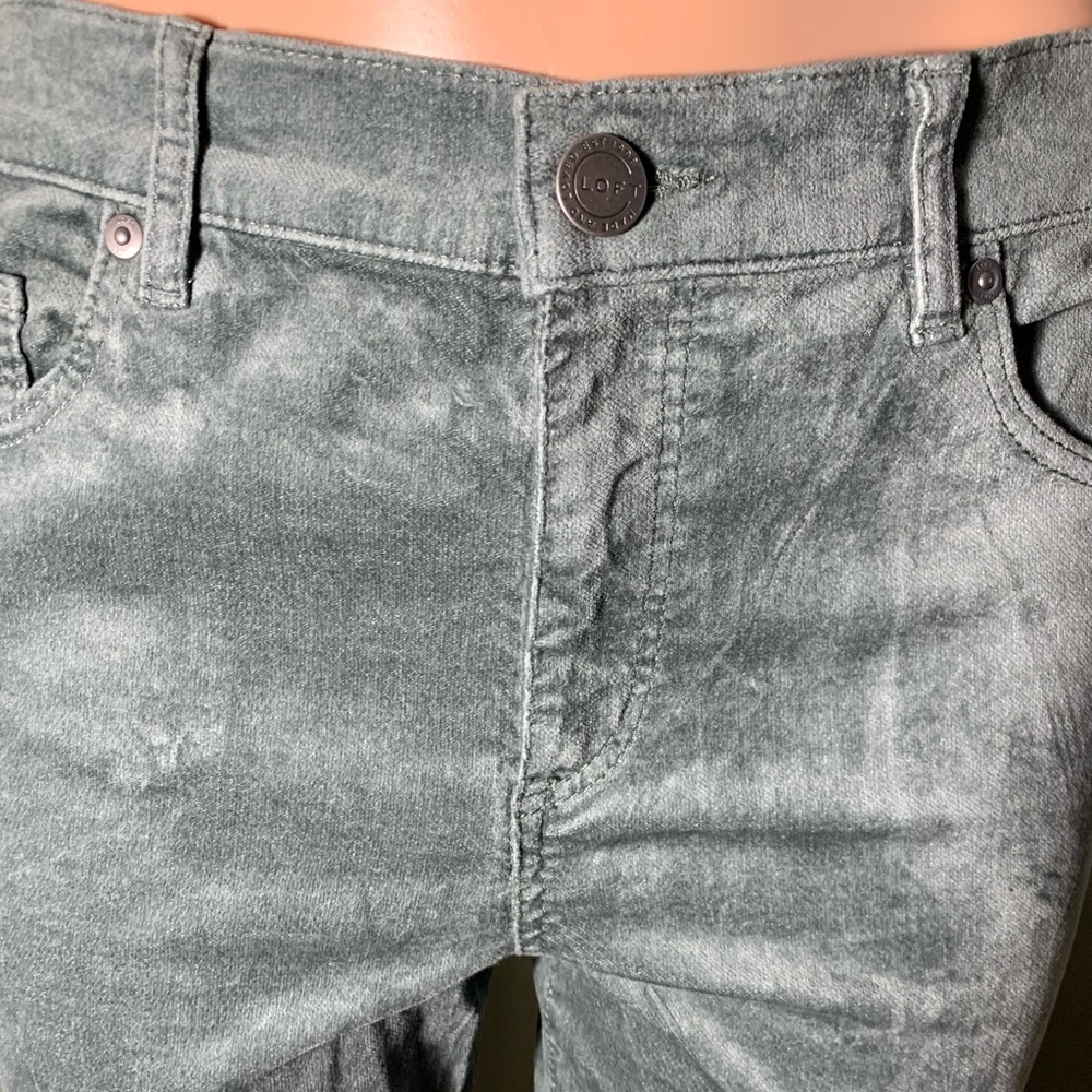 NWOT- Loft modern skinny velvet pants size 30/10